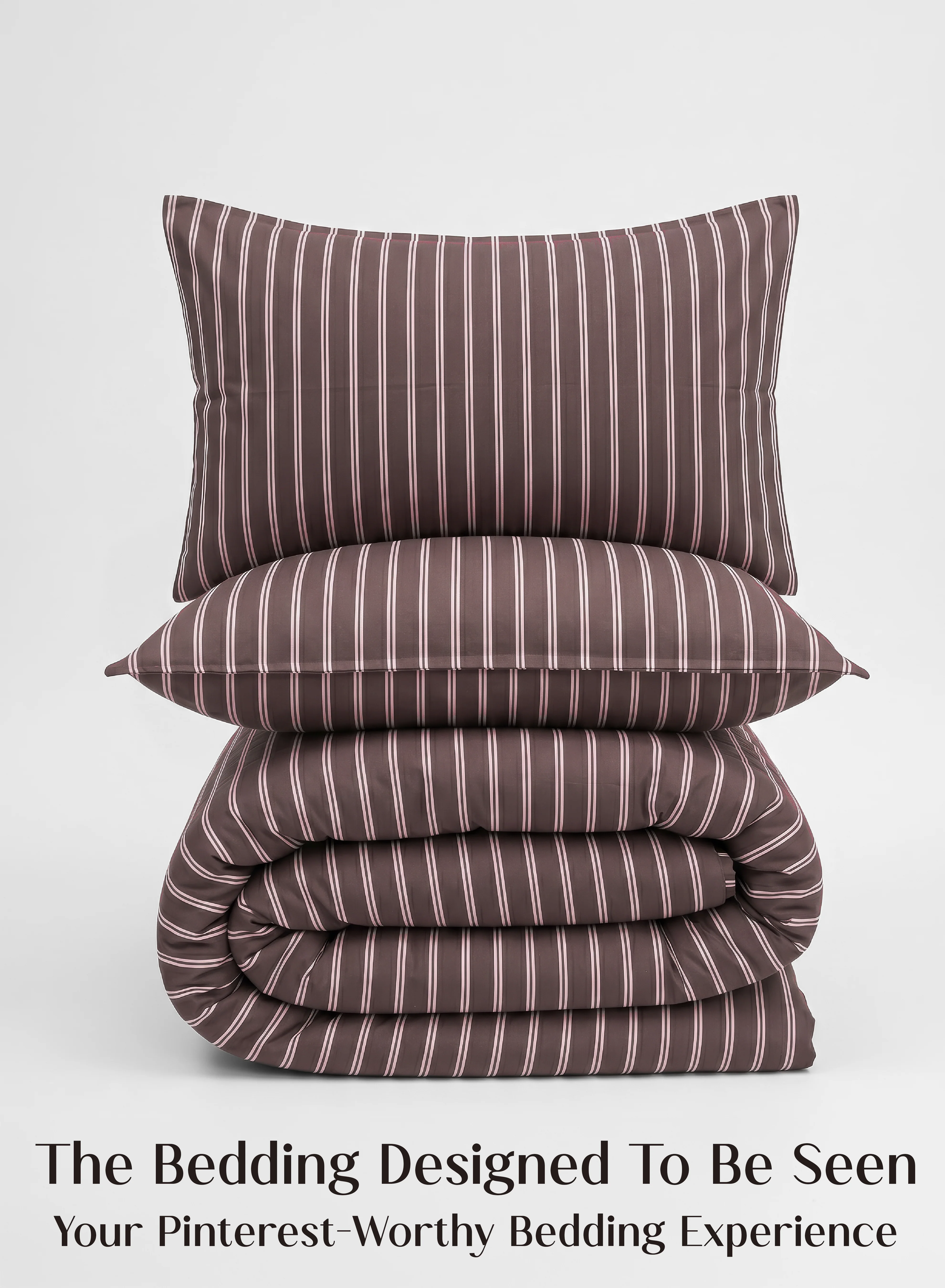Original Crayonic™ 8-Piece AC Bedding Set Signature Designer Bedding for AC Rooms Merlot Enhanced