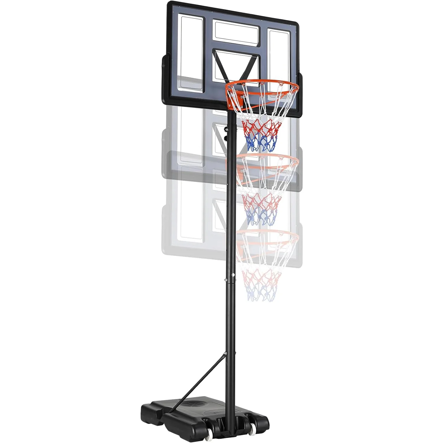 Clean Outdoor Portable Basketball Hoop Adjustable Height Basketball Stand With 44 Backboards and Portable WheelsOutdoor Portable Basketball Hoop Adjustable Height Basketball Stand With 44 Backboards and Portable Wheels Original Design