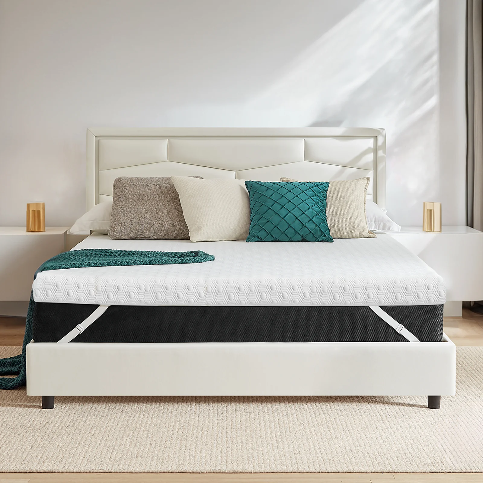 Original 3 Inch Memory Foam Mattress Topper Dual-Layer Design Mattress Topper with Removable and Washable Cover3 Inch Memory Foam Mattress Topper Dual-Layer Design Mattress Topper with Removable and Washable Cover Organic