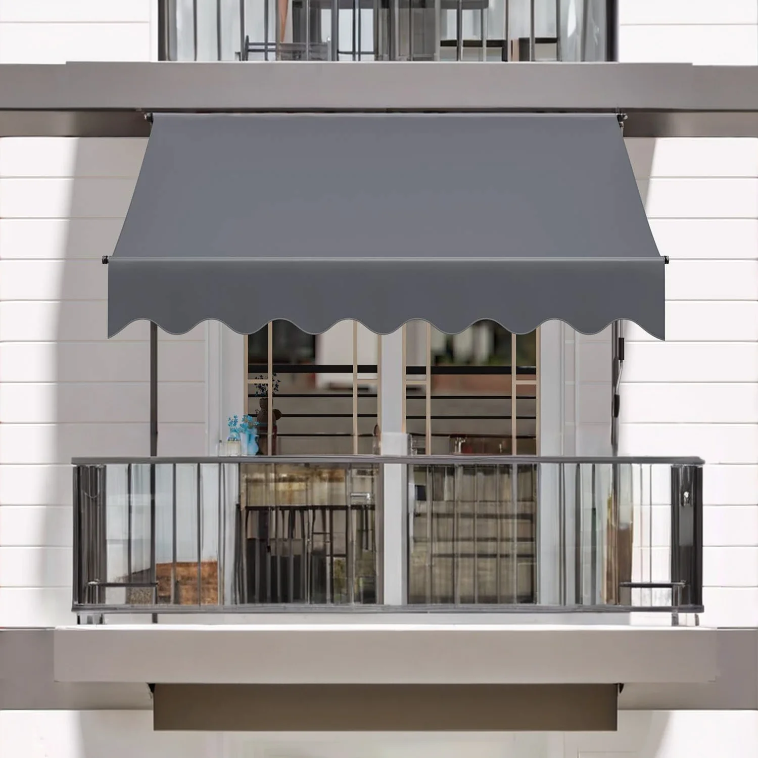 Environmentally Friendly Outdoor Retractable Patio Awning with Adjustable Design and UV Protection for Apartment Terraces Balconies and GardensOutdoor Retractable Patio Awning with Adjustable Design and UV Protection for Apartment Terraces Balconies and Gardens Soft