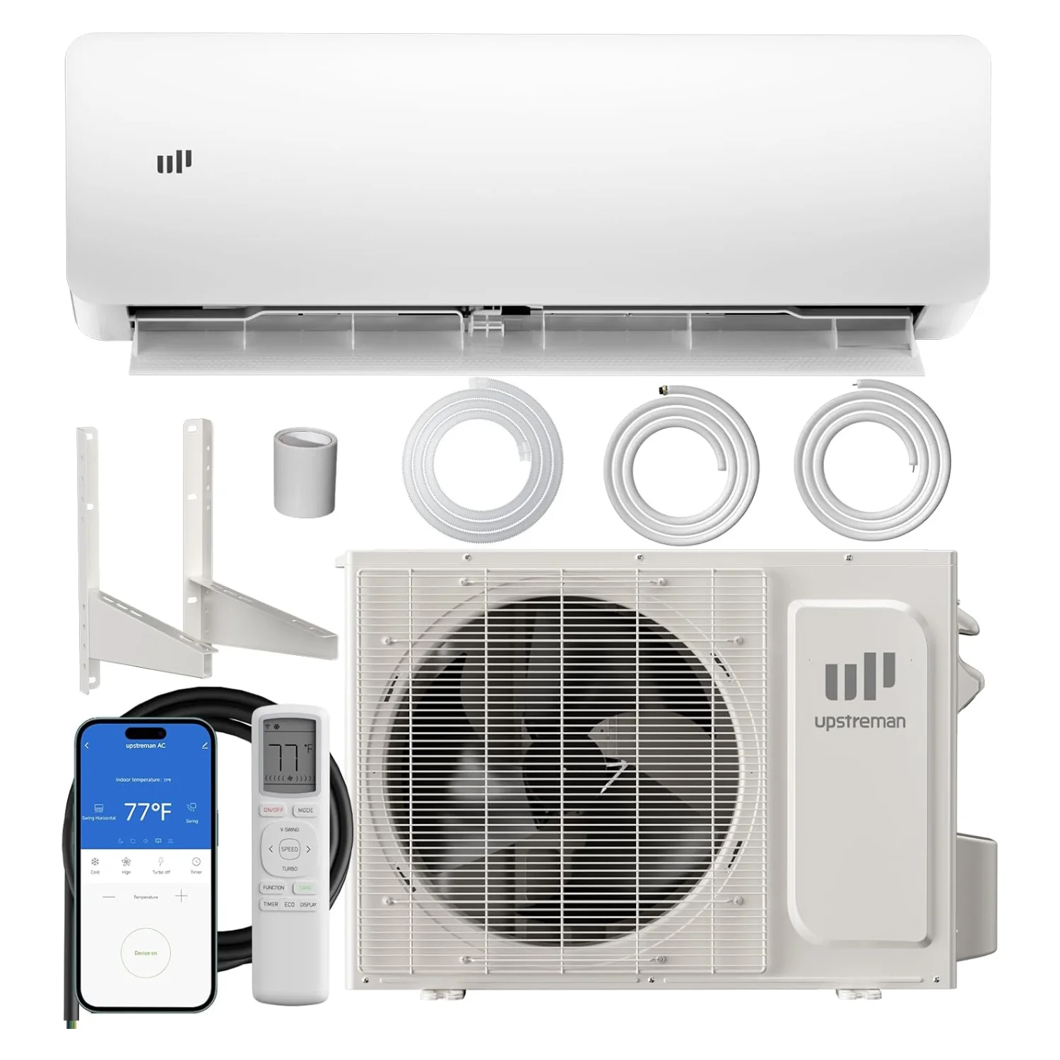 High-Quality Mini Split AC 12000 BTU with Heat Pump 20 SEER2 Ductless Inverter Air Conditioner App Control Covers Up to 750 Sq.Ft 115V Mini Split AC 12000 BTU with Heat Pump 20 SEER2 Ductless Inverter Air Conditioner App Control Covers Up to 750 Sq.Ft 115V Safe