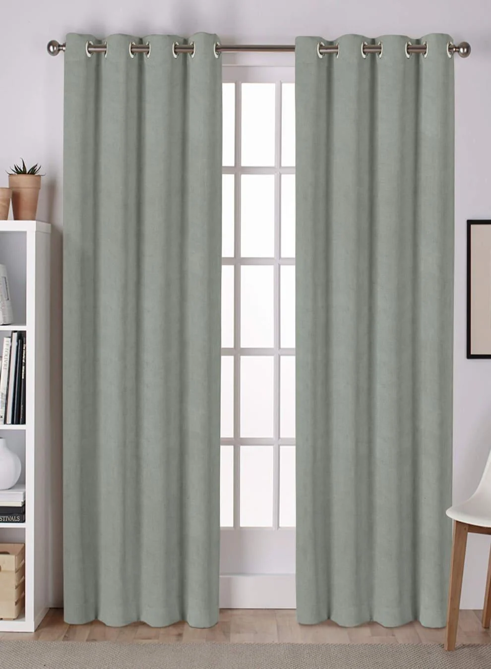 Optimized Lyon Cotton Room Darkening Curtains Plain Elegance for Modern Homes Sage Green Set of 2 Fully CustomizableThe Guide to Measuring and Choosing Curtains Secure