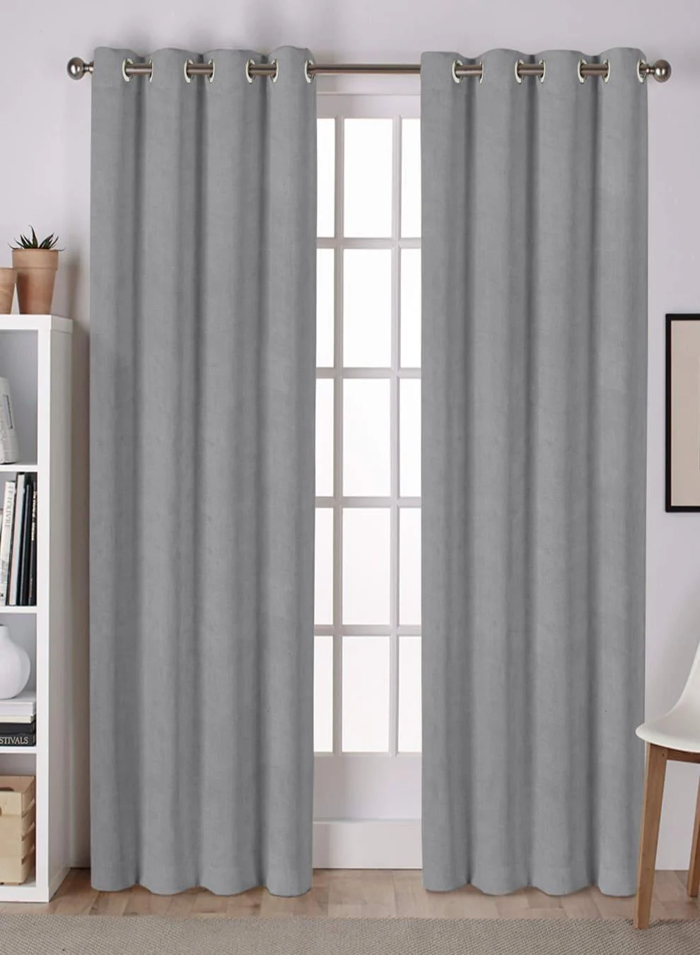 Casual Lyon Cotton Blackout Curtains Plain Elegance for Modern Homes Total Light Block Soft Blue Set of 2 Fully CustomizableThe Guide to Measuring and Choosing Curtains Long-Lasting