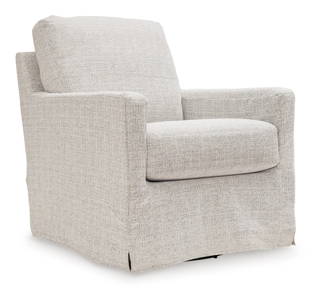 Casual Jolie Swivel Glider Accent Chair- Stone World-Class
