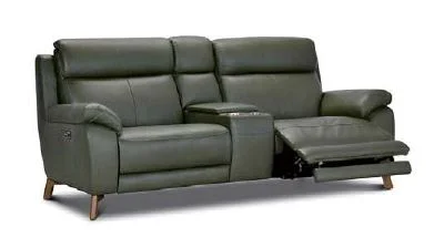 Refined Toscano Electric Leather Recliner Range – Gravel Fast