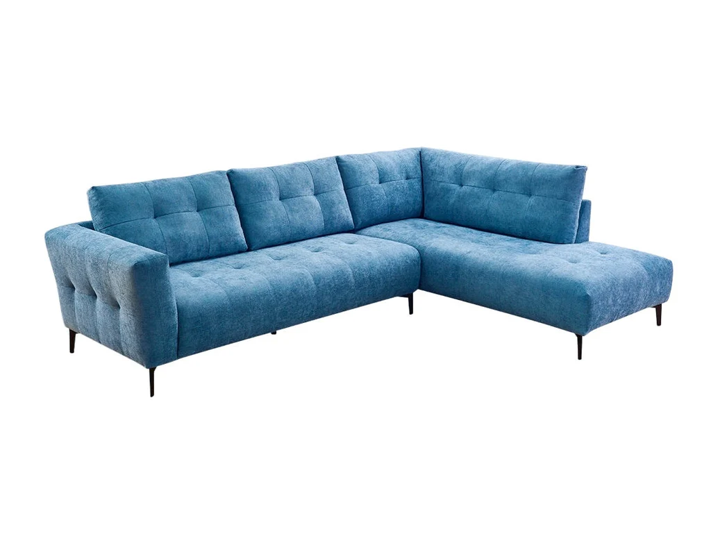 Smooth Sapphire Corner Chaise Lounge Advanced