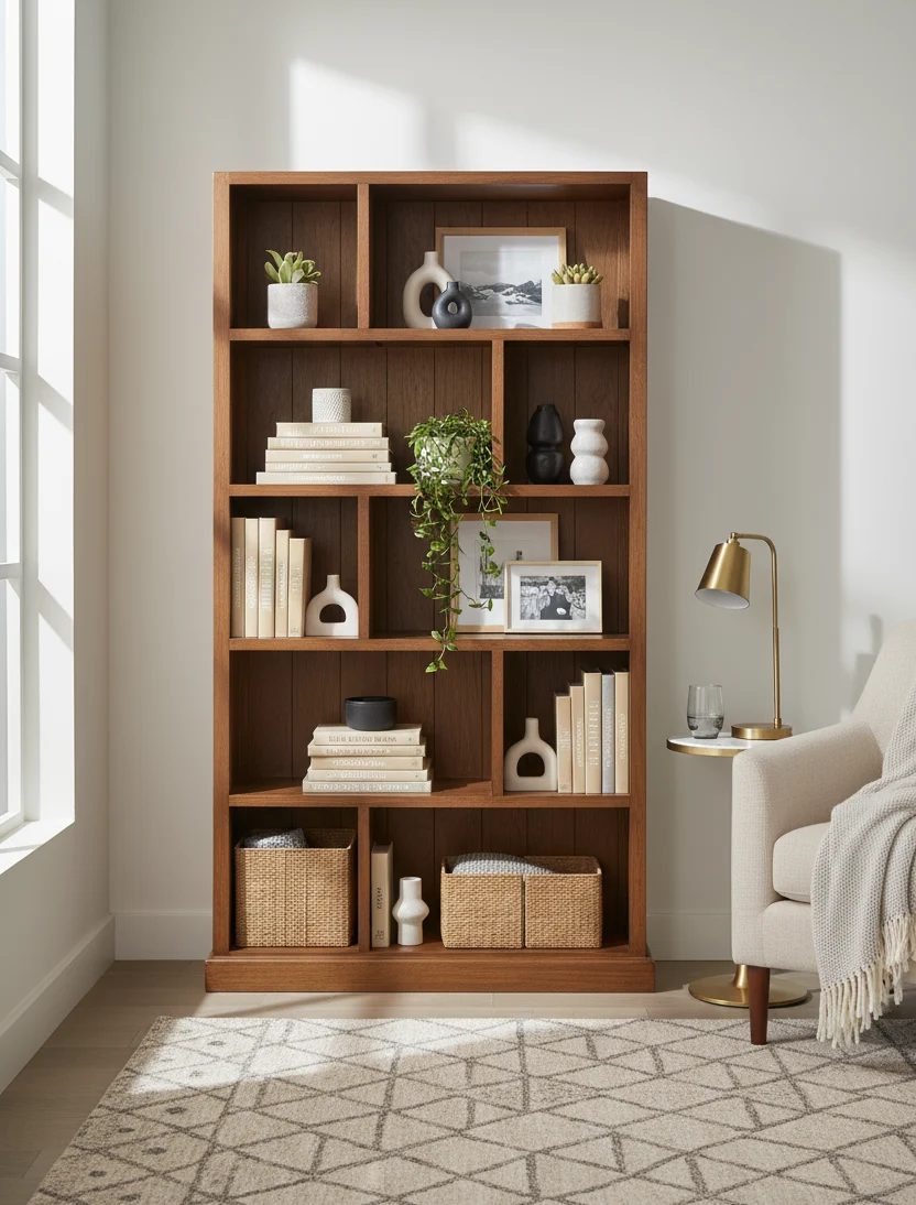 Recyclable Zigzag Bookcase Large Enhanced