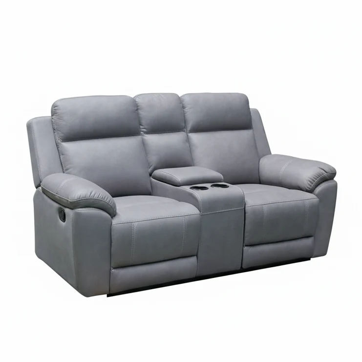 Innovative Lennox 2 Seater Twin Recliner with Console Top-Quality