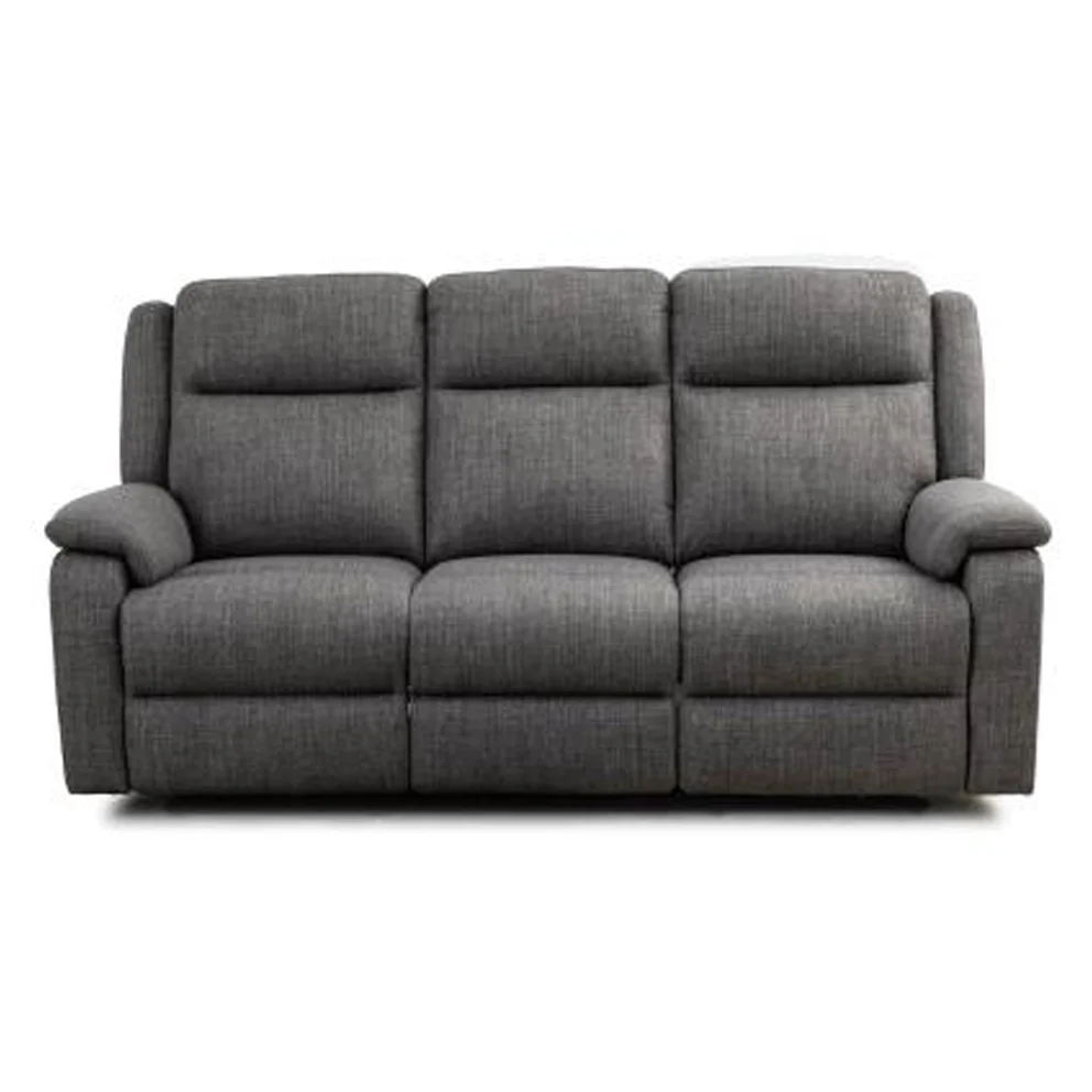 Dependable Windsor 3 Seater Lounge with end Recliners Grey Marano Proven