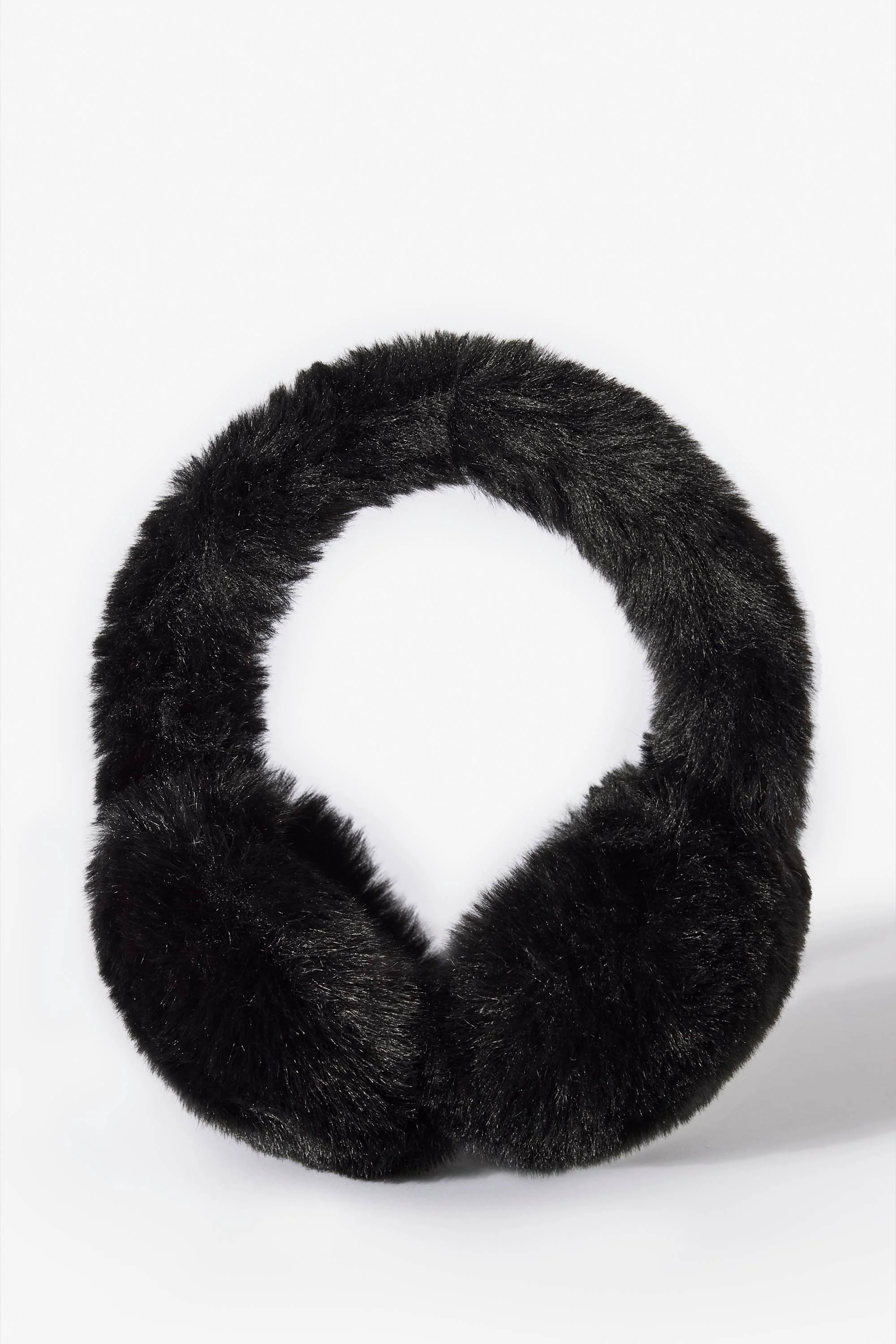 Efficient Faux-Fur Earmuffs in Black Excellent