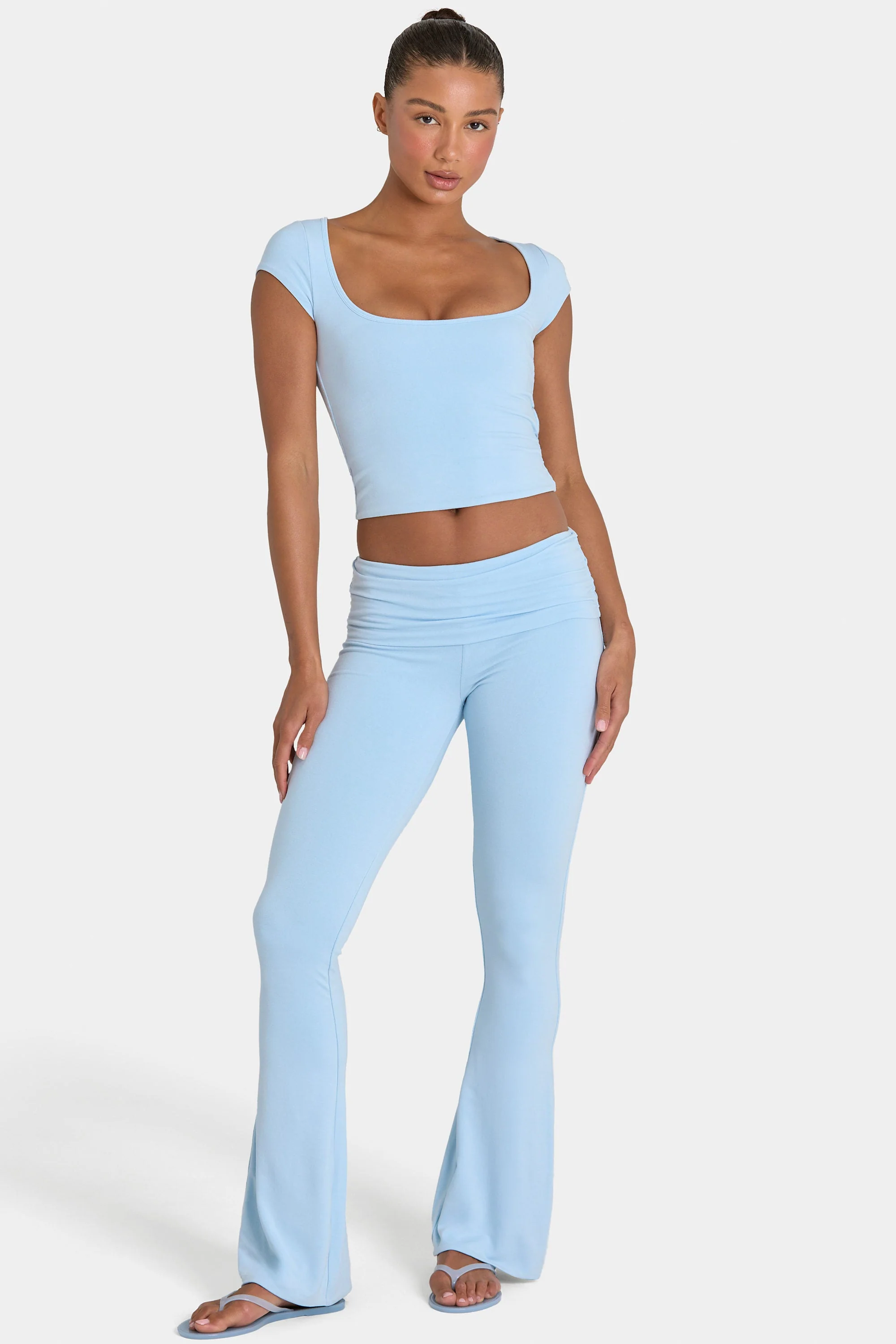Innovative ButterCloud™ Flared Leggings in Sky Advanced