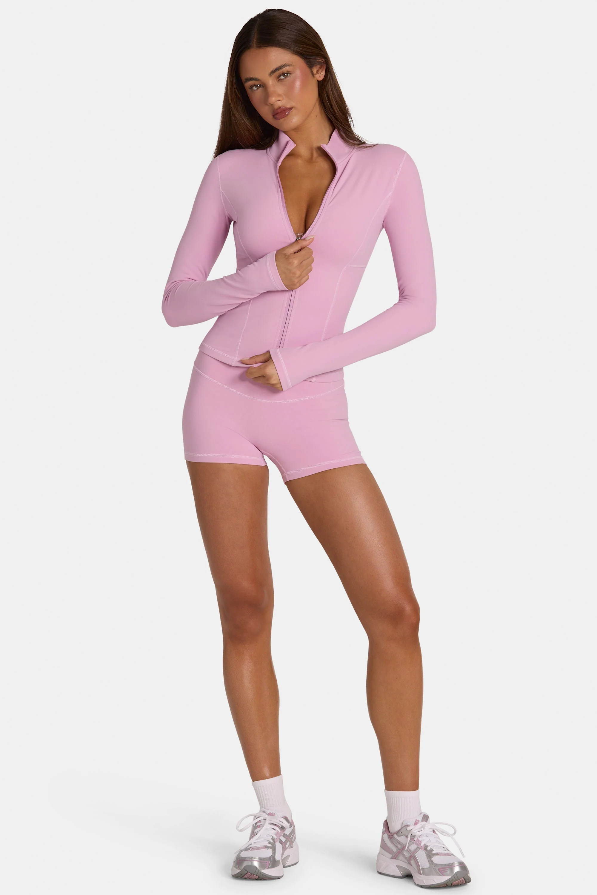 Natural Soft Active Zip-Up Jacket in Sweet Pink Innovative
