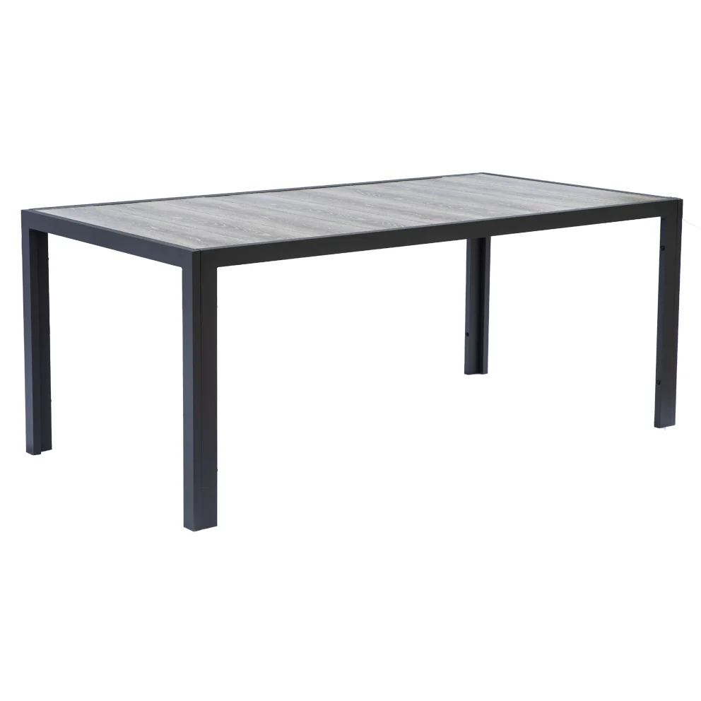 Convenient Ekaterina Outdoor Dining Table 1800 Gunmetal Soft