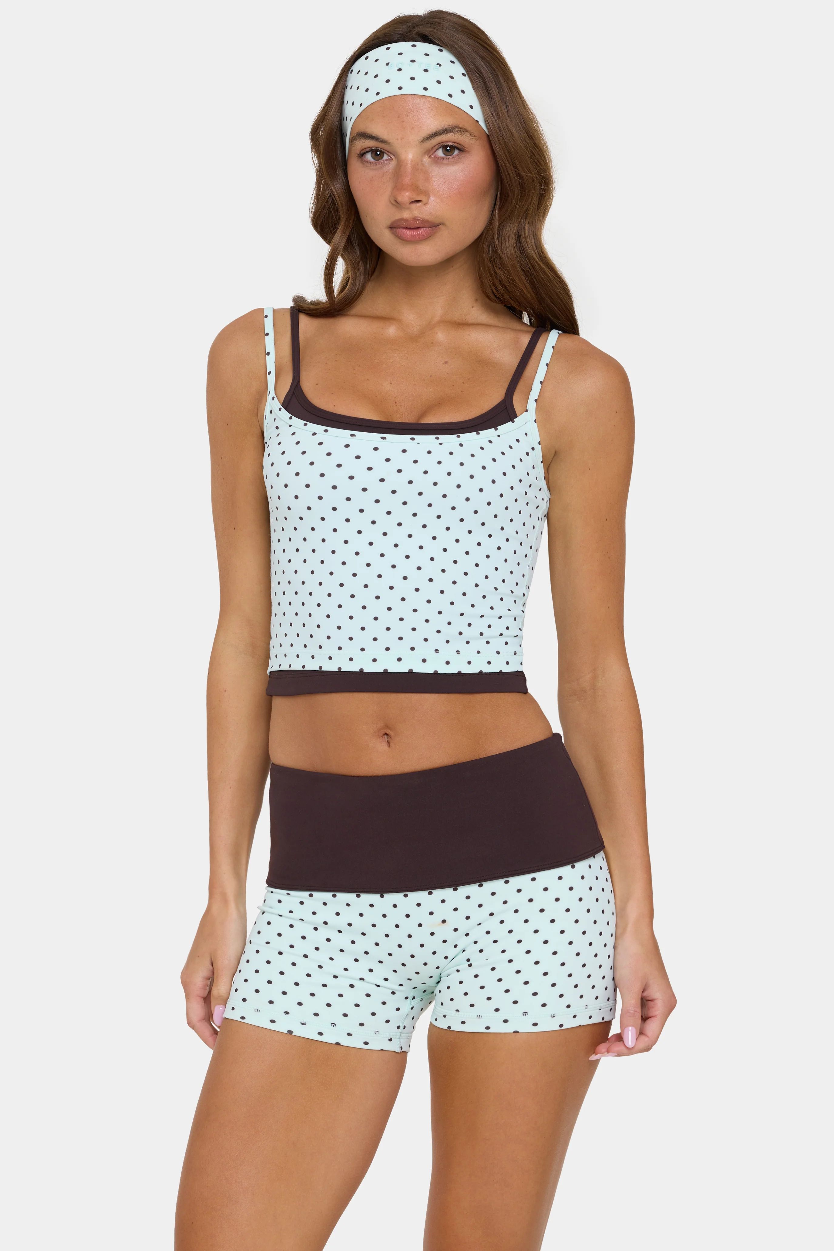 Top-Quality Soft Active Double-Layer Tank Top in Mint Chip Recyclable