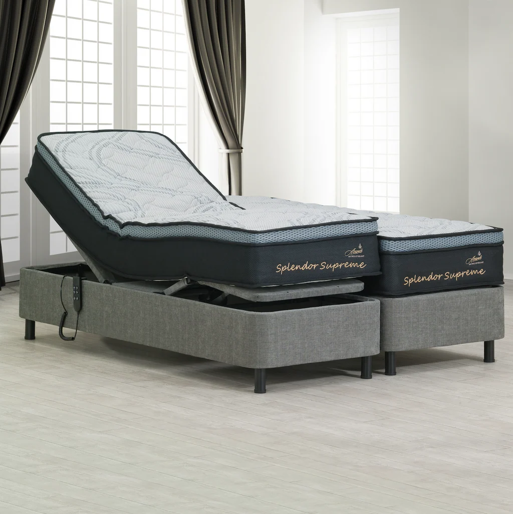 Powerful Ultra Flex Supreme Adjustable Bed and Mattress Package Casual