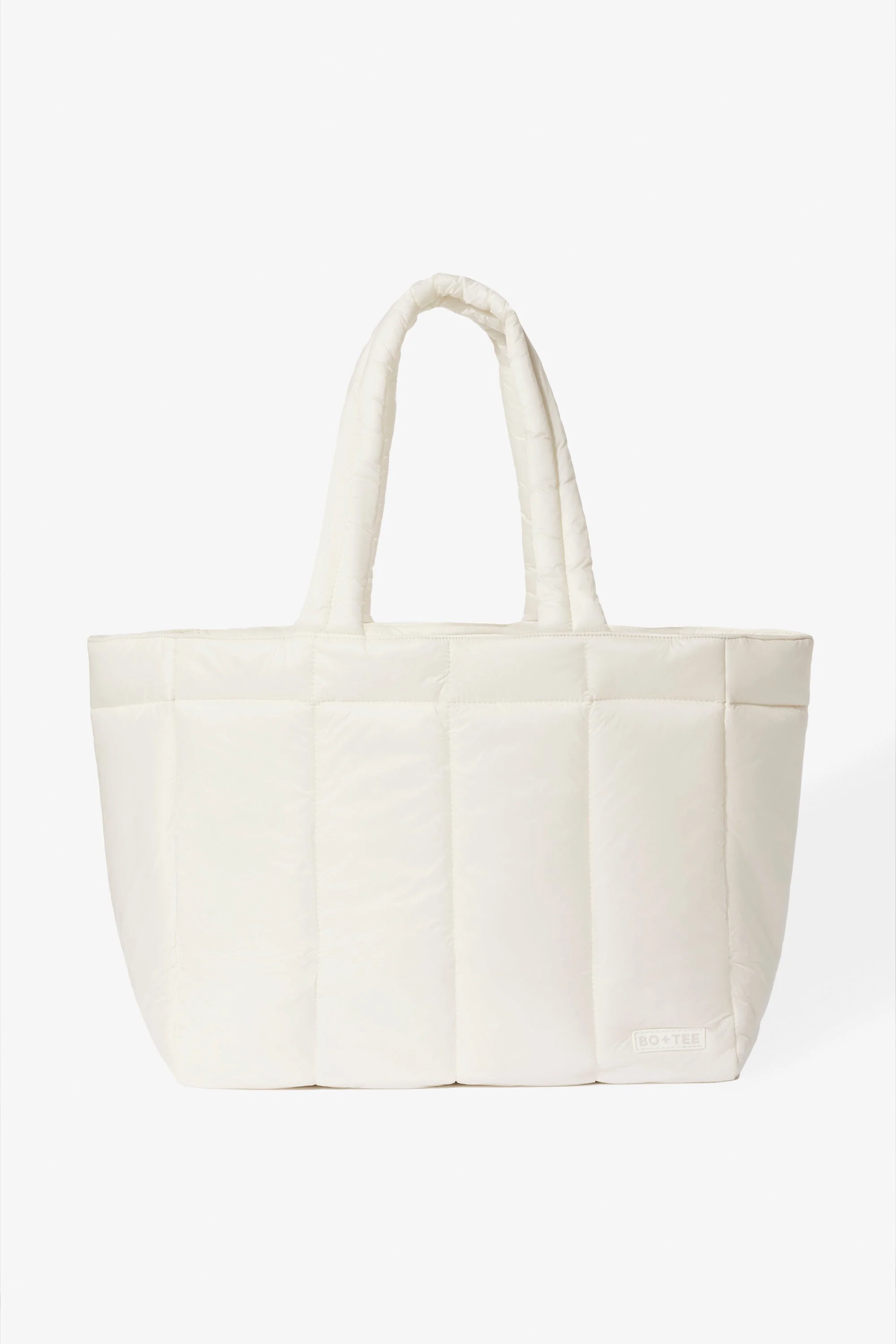 Carefully Designed Waterproof Puffer Tote Bag in Ice Minimalist