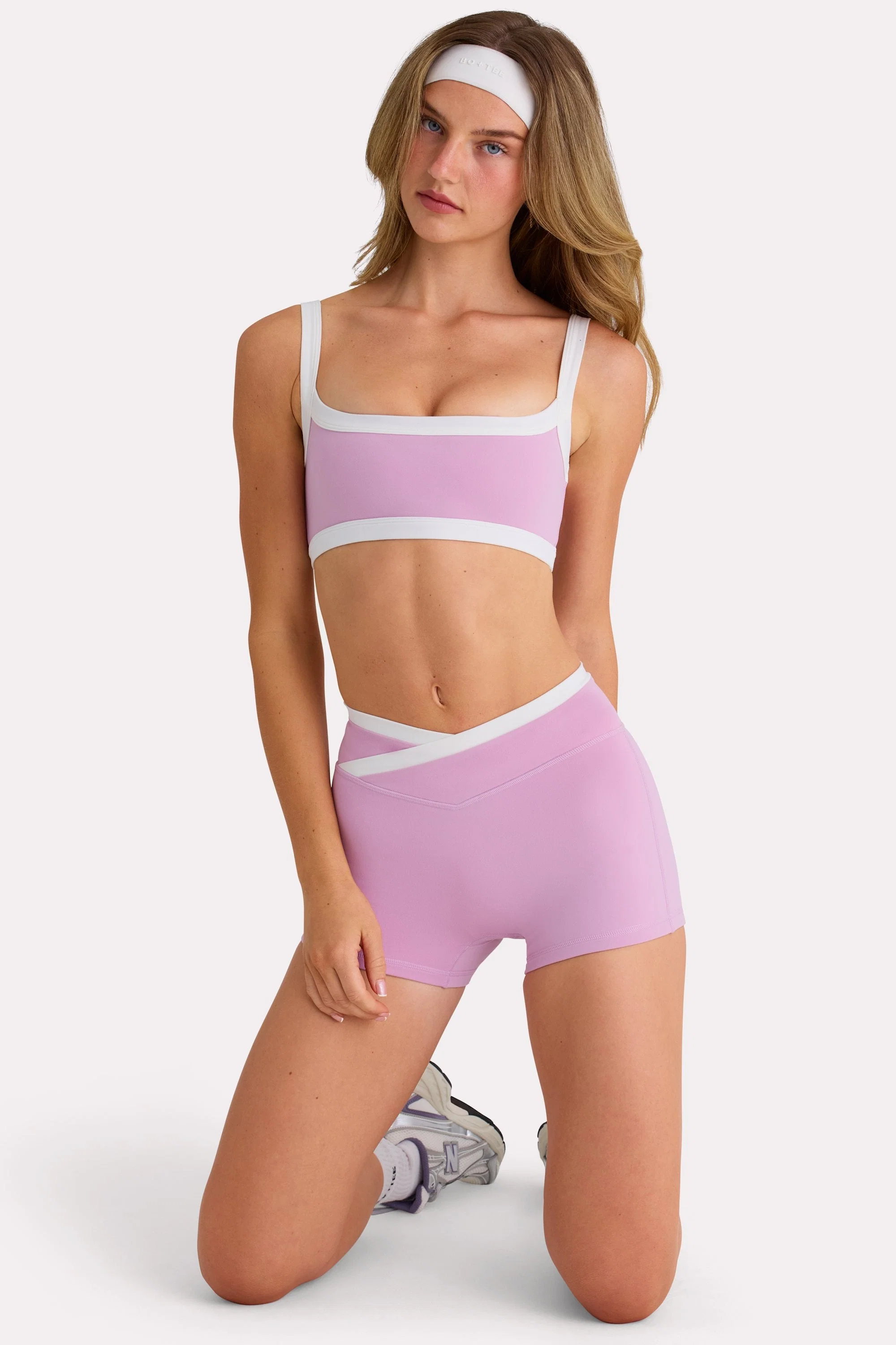 Contemporary Soft Active Sports Bra in Sweet Pink Environmentally Friendly