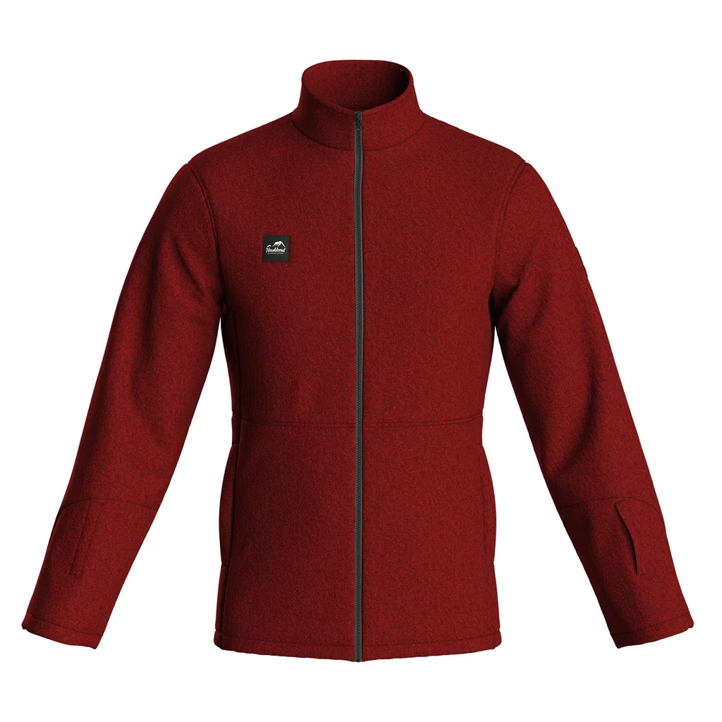 Comfortable Haukland Fleece Jacket for Photographers – Red Lightweight