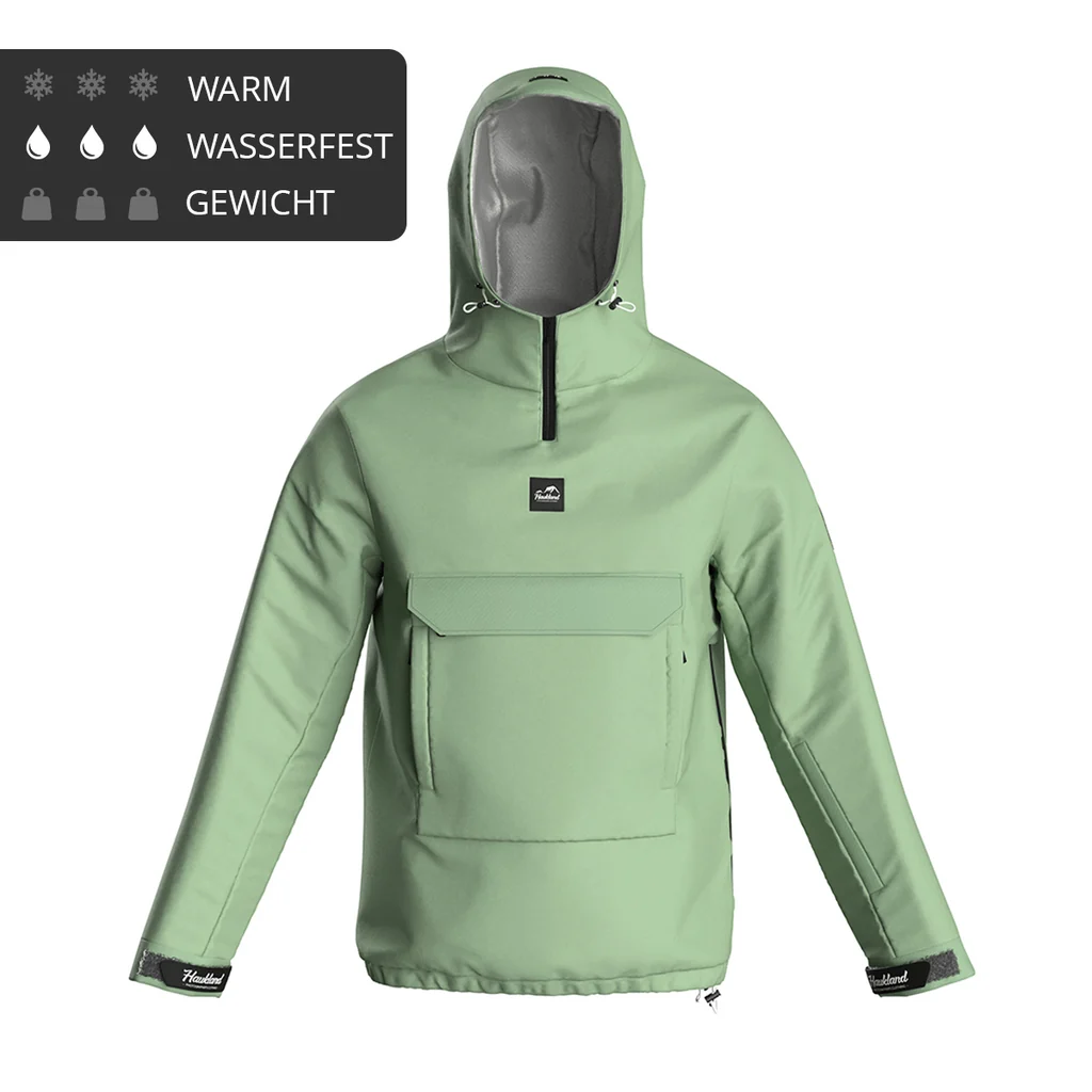 Functional Haukland Performance Hoodie – Outdoor Rain Jacket for Photographers Solid