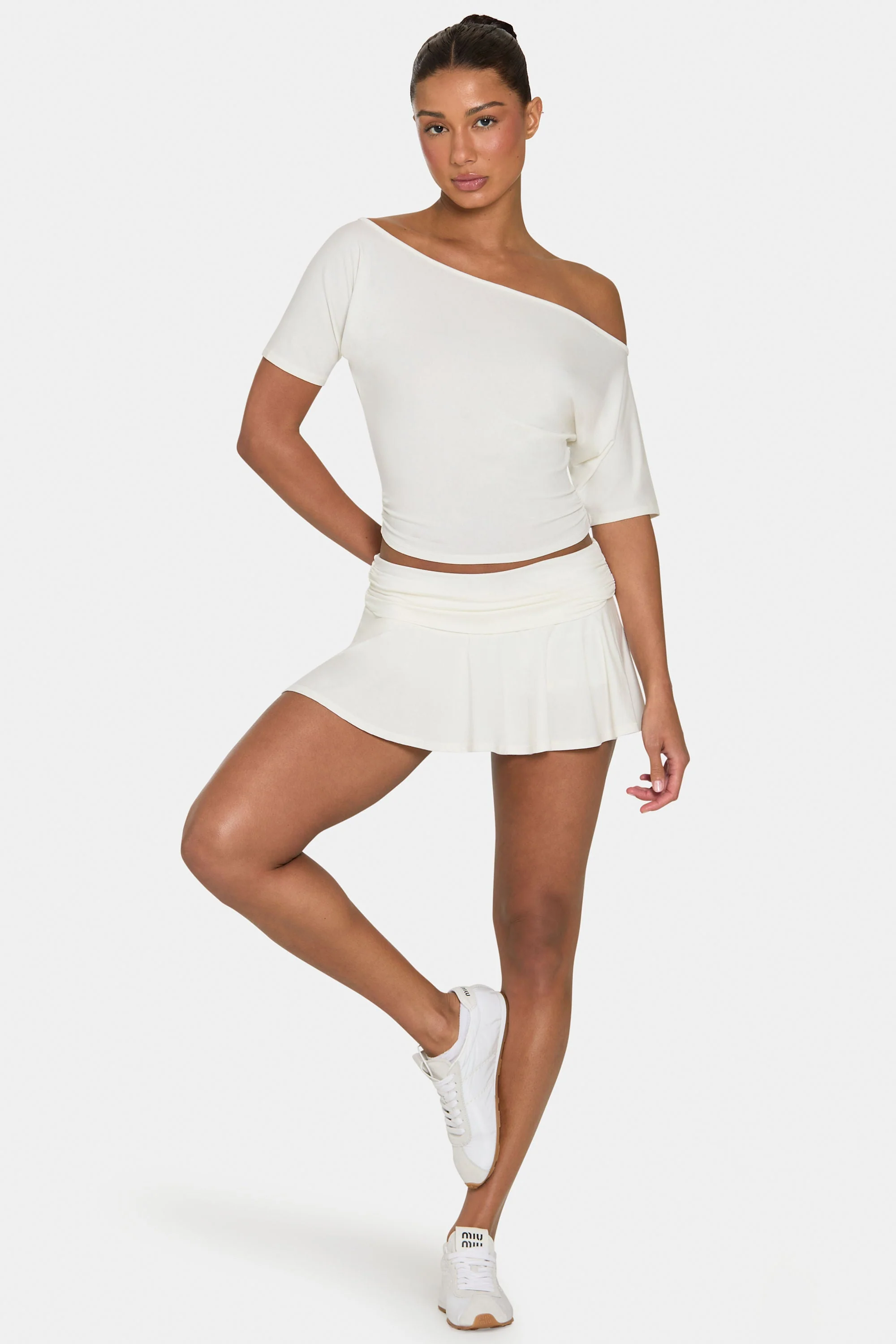 Long-Lasting ButterCloud™ Mini Skort in Coconut Breathable