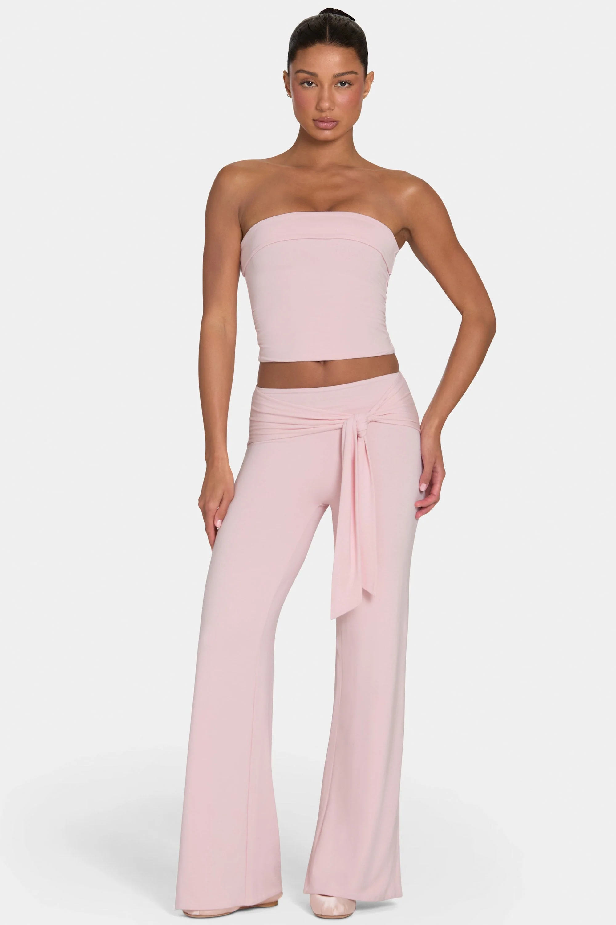 Trusted ButterCloud™ Tie-Waist Wide-Leg Trousers in Blush Quality