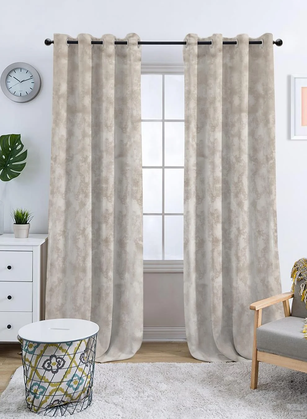 Top-Quality Venezia Room Darkening Curtains Luxe Jacquard Texture Off White Set of 2 Fully CustomizableThe Guide to Measuring and Choosing Curtains Certified