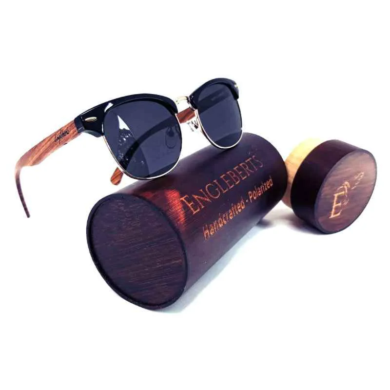 Recyclable Walnut Club Sunglasses Genuine
