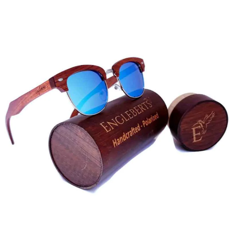 Elite Blue Wood Eyewear Superior