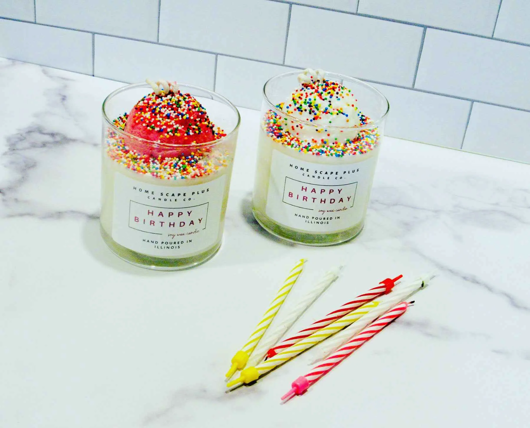 Organic Celebration Scoop Candle Artisan