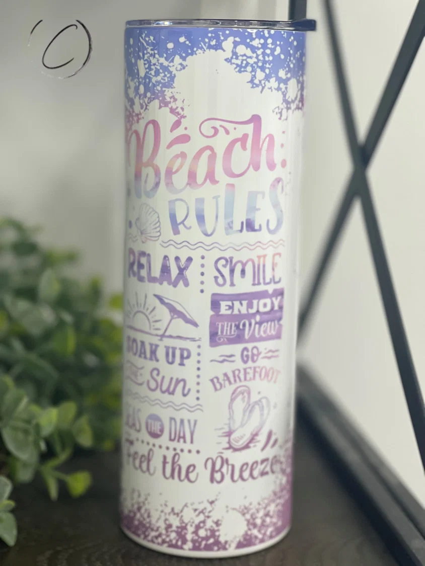 Functional Beach Rules Tumbler Soft