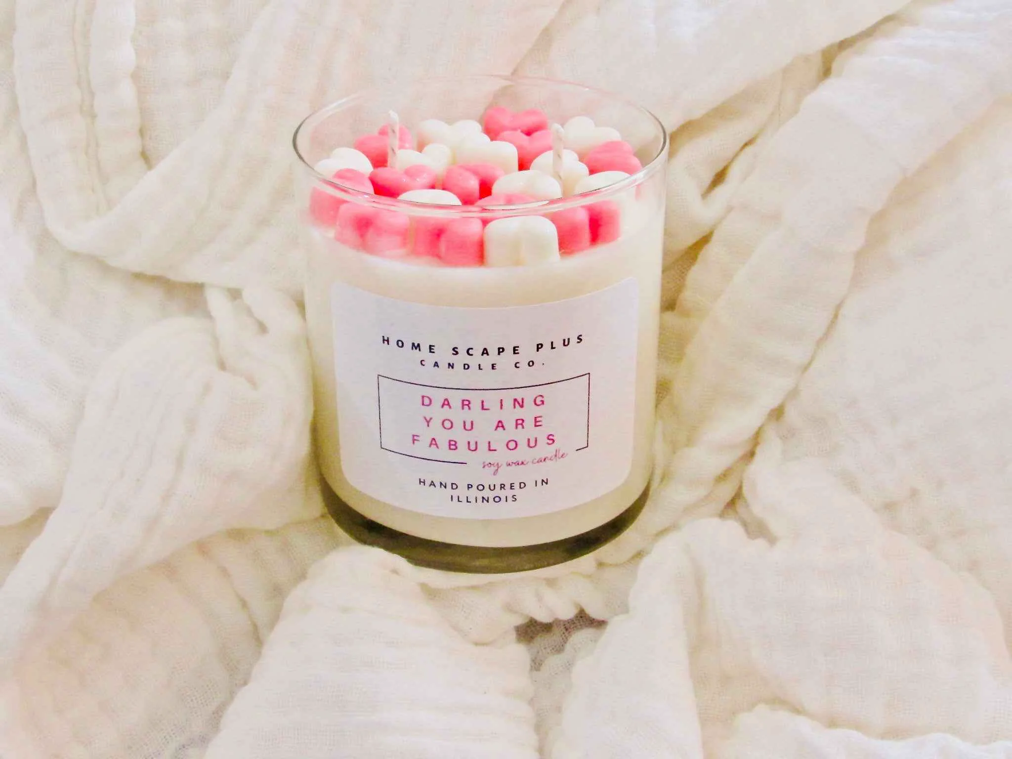 Environmentally Friendly Heart Glow Candle Enhanced