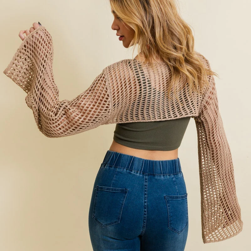 Top-Quality Loom Knitted Crop Sweater Original