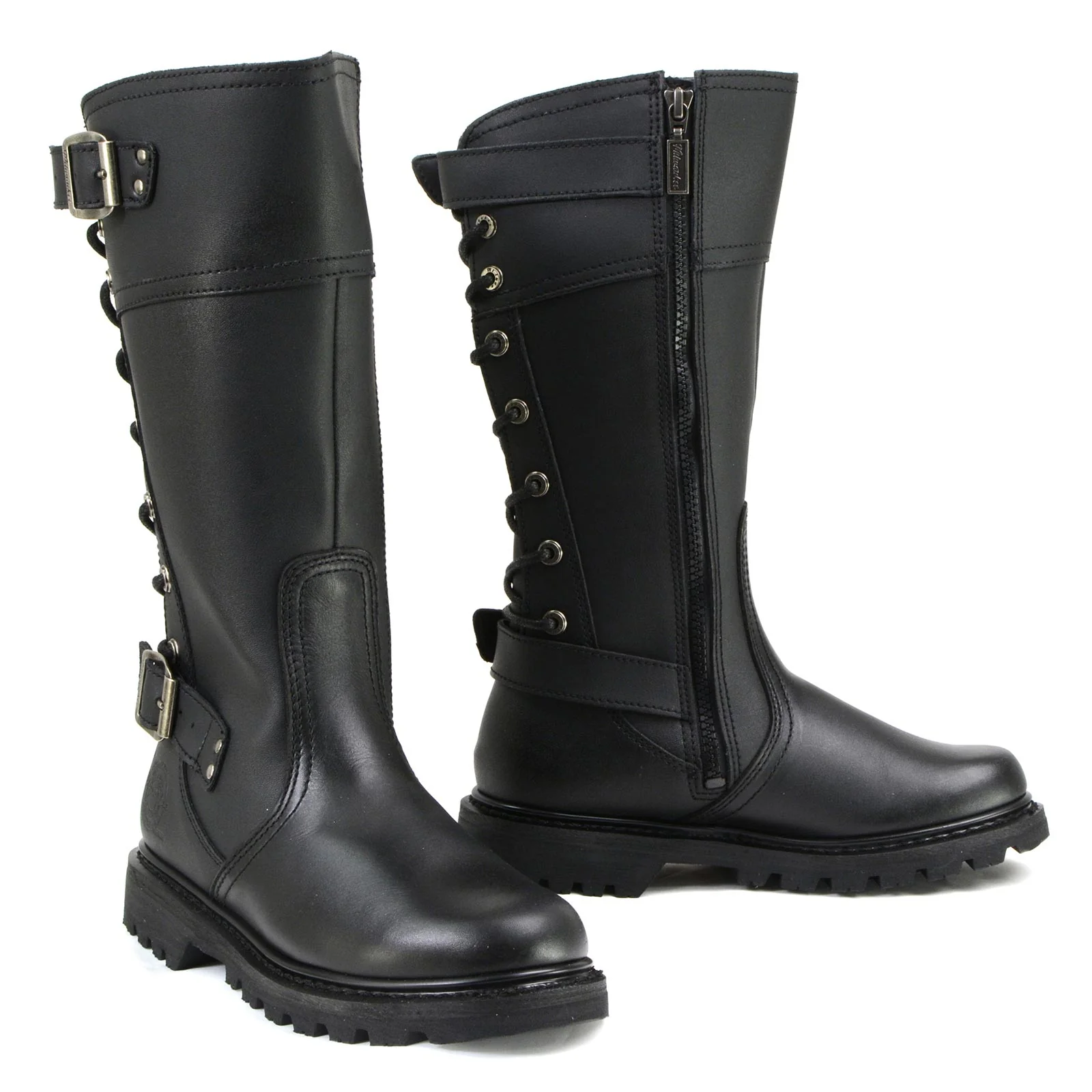 Original Design MMCC Women's Dreamgirl Black Leather Motorcycle Boots - MB255 Consistent