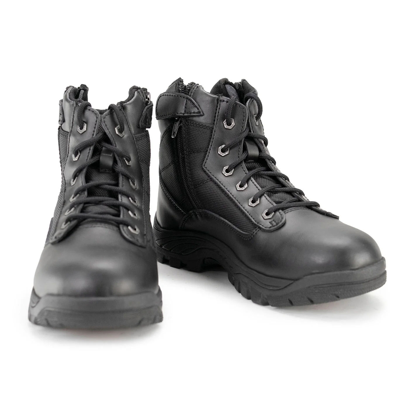 Excellent Milwaukee Leather Men’s 6-inch Black Leather Swat Style-Tactical Lace-Up Biker Boots w Side Zippers MBM9011 Sustainable