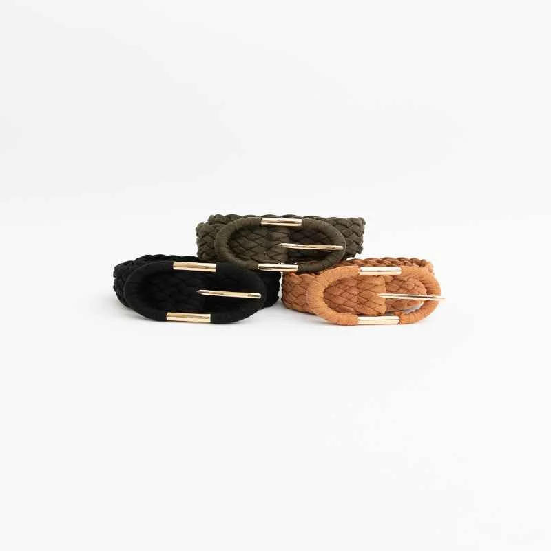 Recyclable Braided Suede Belt Original Design