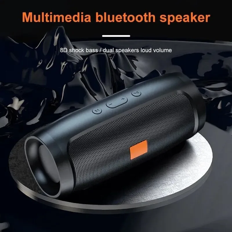 Smooth Bluetooth Speaker Dual Speaker Stereo Outdoor TF USB Playback FM Voice Broadcasting Portable Subwoofer 50 Wireless Speaker Responsible
