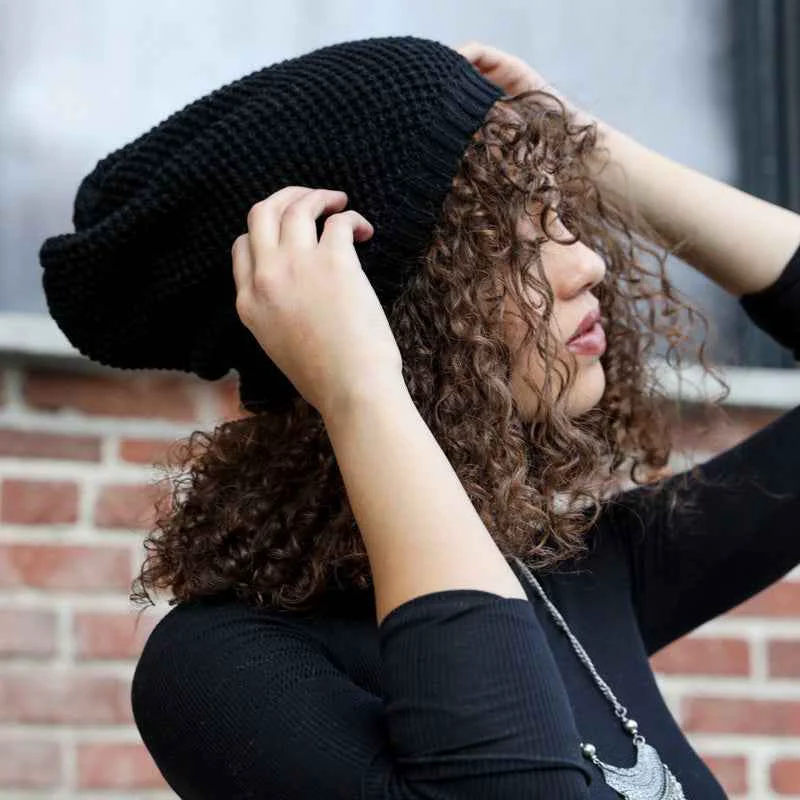 Advanced Waffle Slouch Beanie Refined
