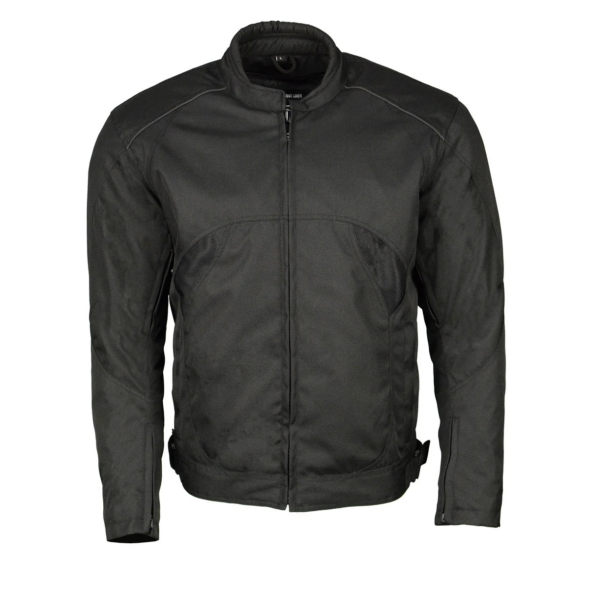Convenient M Boss Motorcycle Apparel BOS11701 Men’s Black Nylon Motorcycle Racer Riding Jacket with Mesh Panel Black Fast
