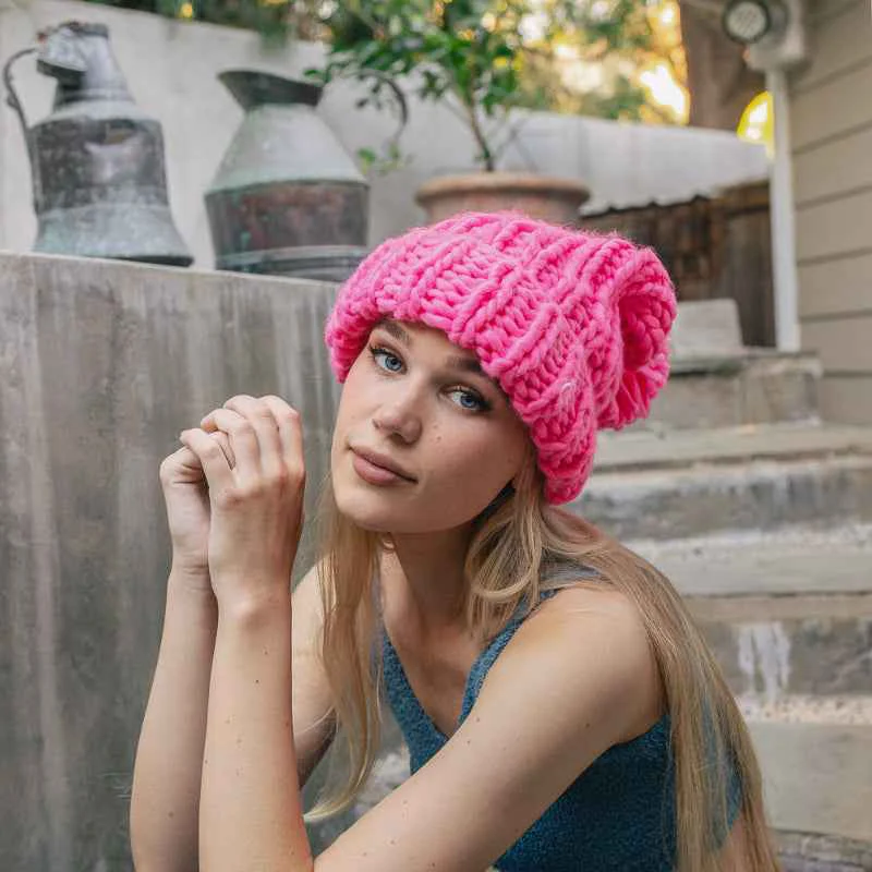 Sustainable Chunky Cable Beanie Elite