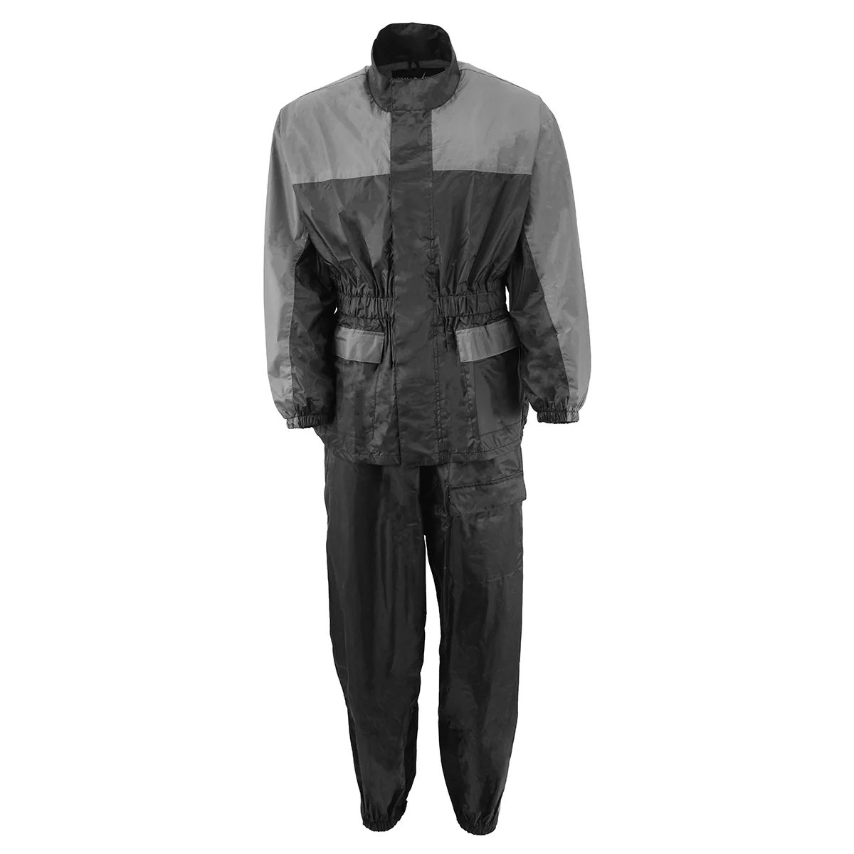 Dependable NexGen XS5031 Women’s Grey and Black Water Proof Rain Suit with Cinch Sides Authentic
