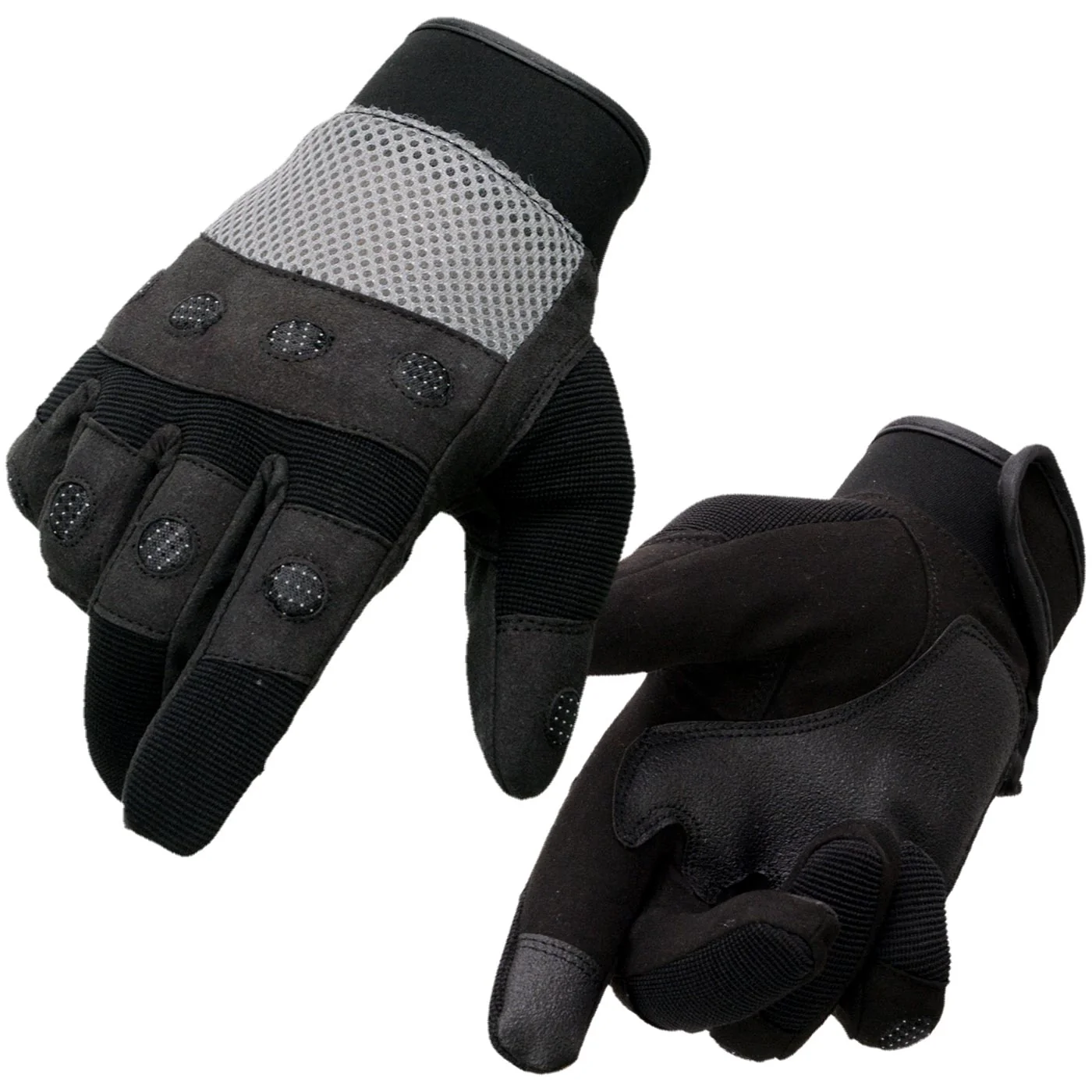Outstanding Milwaukee Leather SH76101 Men’s Black and Grey Textile Mesh Motorcycle Mechanics Hand Gloves W Amara Cloth Bottom Expertly Made