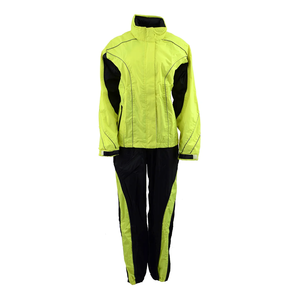 Natural NexGen Men s XS5021 Neon Green Hi-Viz Hooded Water Proof Rain Suit Reliable