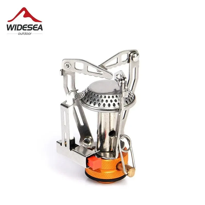 Expertly Made Widesea Camping Gas Stove Heater – Foldable One-piece Burner for Outdoor Cooking Solid