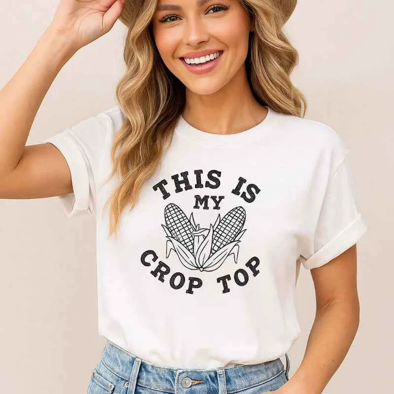 Soft Playful Crop Tee Professional