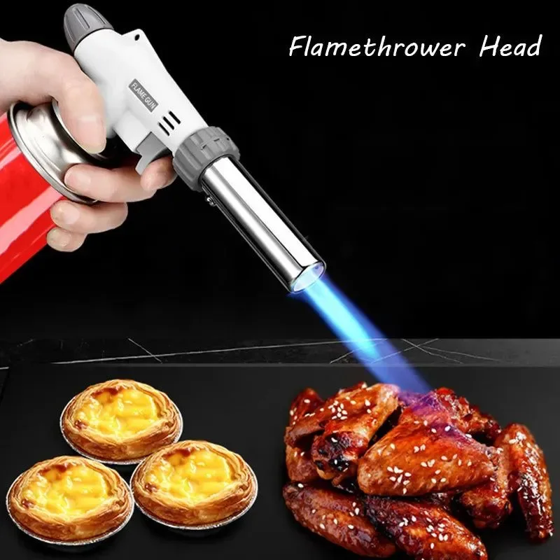 Consistent Auto-Ignition Butane Gas Torch Cooking Welding Burner – Flame Gun Blowtorch for BBQ Camping and Cooking Specialty