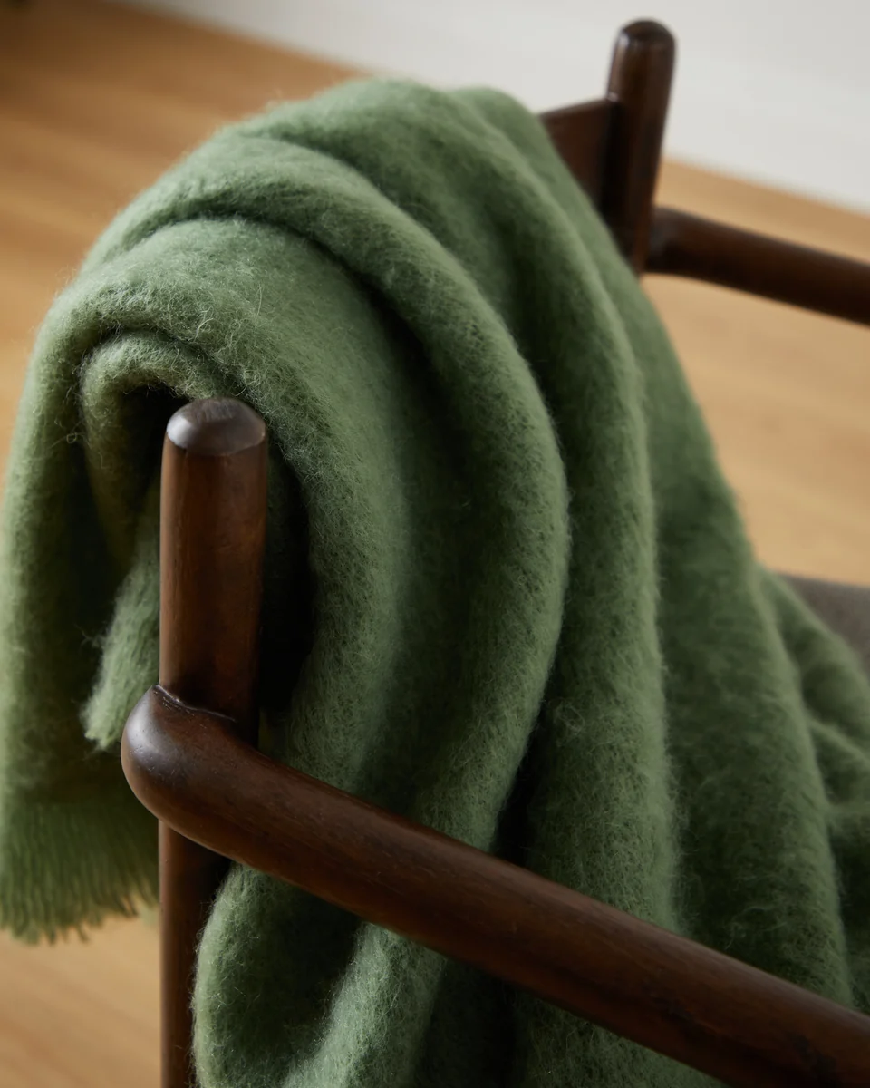 Artisan Foxford Dunloe Mohair Throw Classic