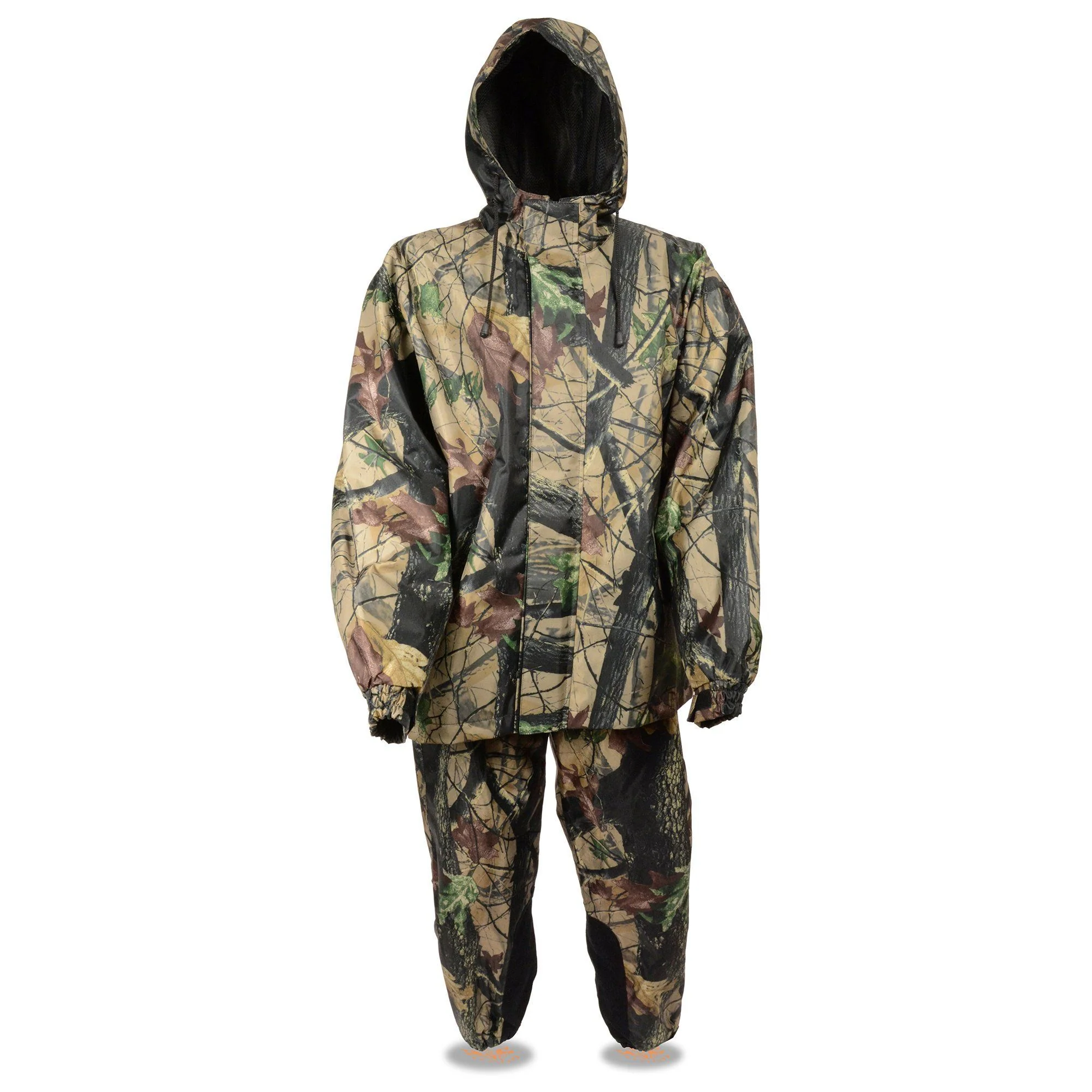 Detailed Milwaukee Leather MLM9500 Men’s Jungle Camouflage 2-Piece Rain Suit Reusable