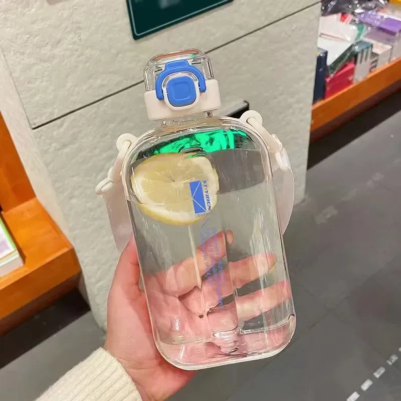 Efficient 1PC 750ml Simple Water Cup Large Capacity Square Water Jug for Sports Fitness and Everyday Use Verified