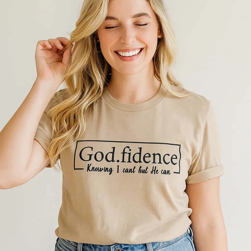 Reusable Godfidence Faith Tee Detailed