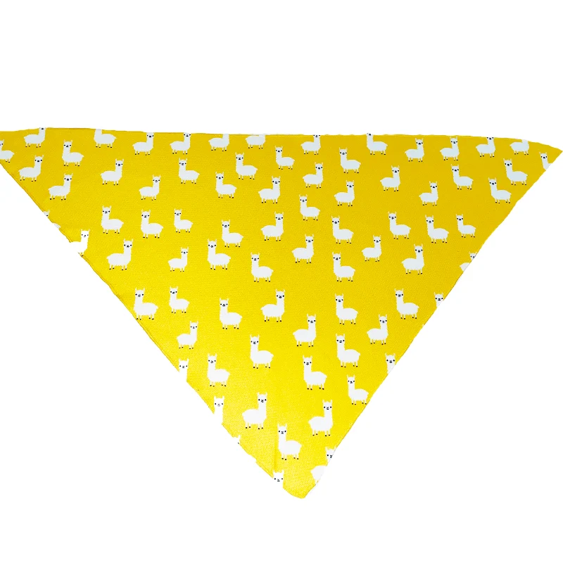 Flexible Llama Yellow Bandana Traditional